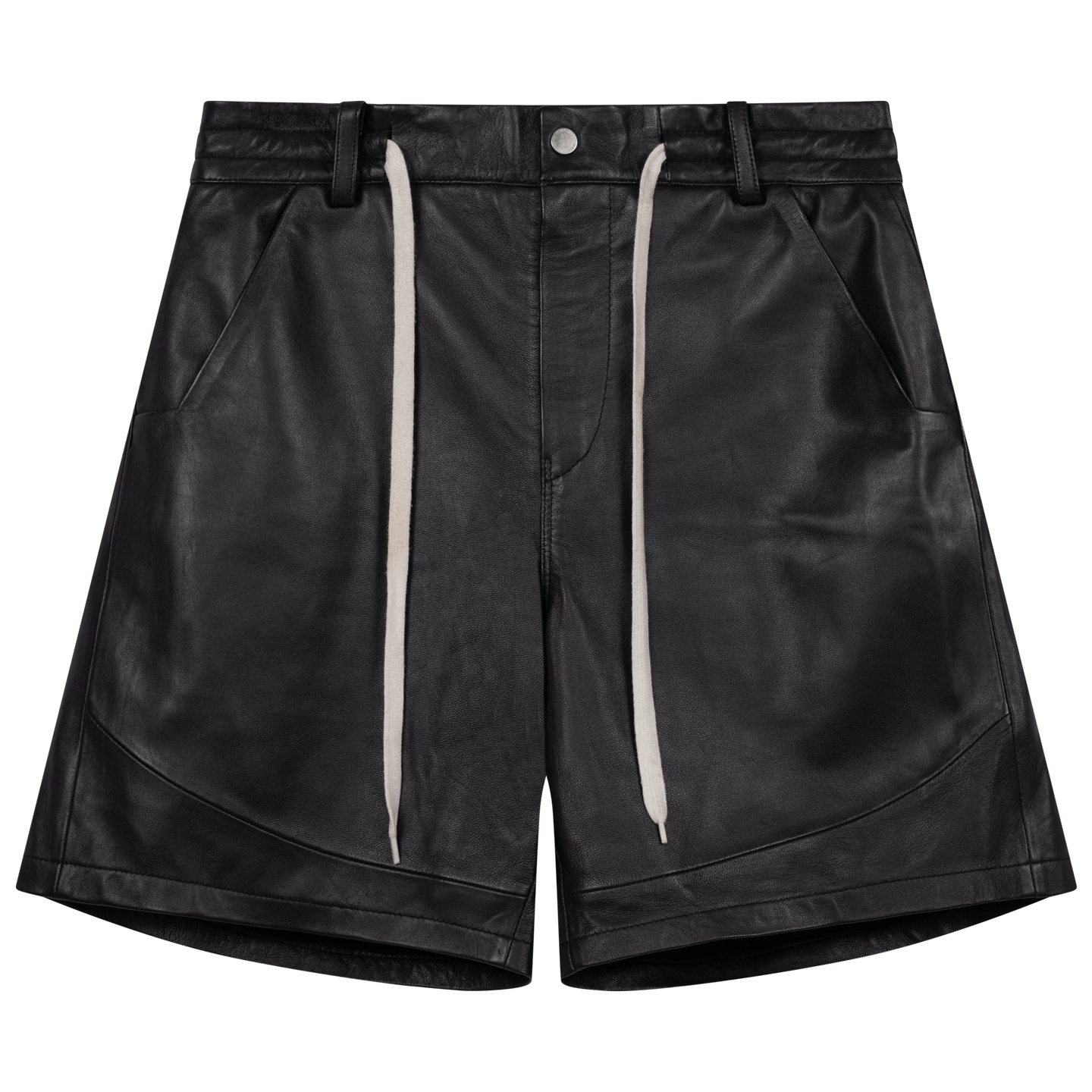 パンツ LAST NEST LEATHER SHORTS LAST NEST (ラストネスト) LEATHER SWITCHING SHORTS / BLACK
