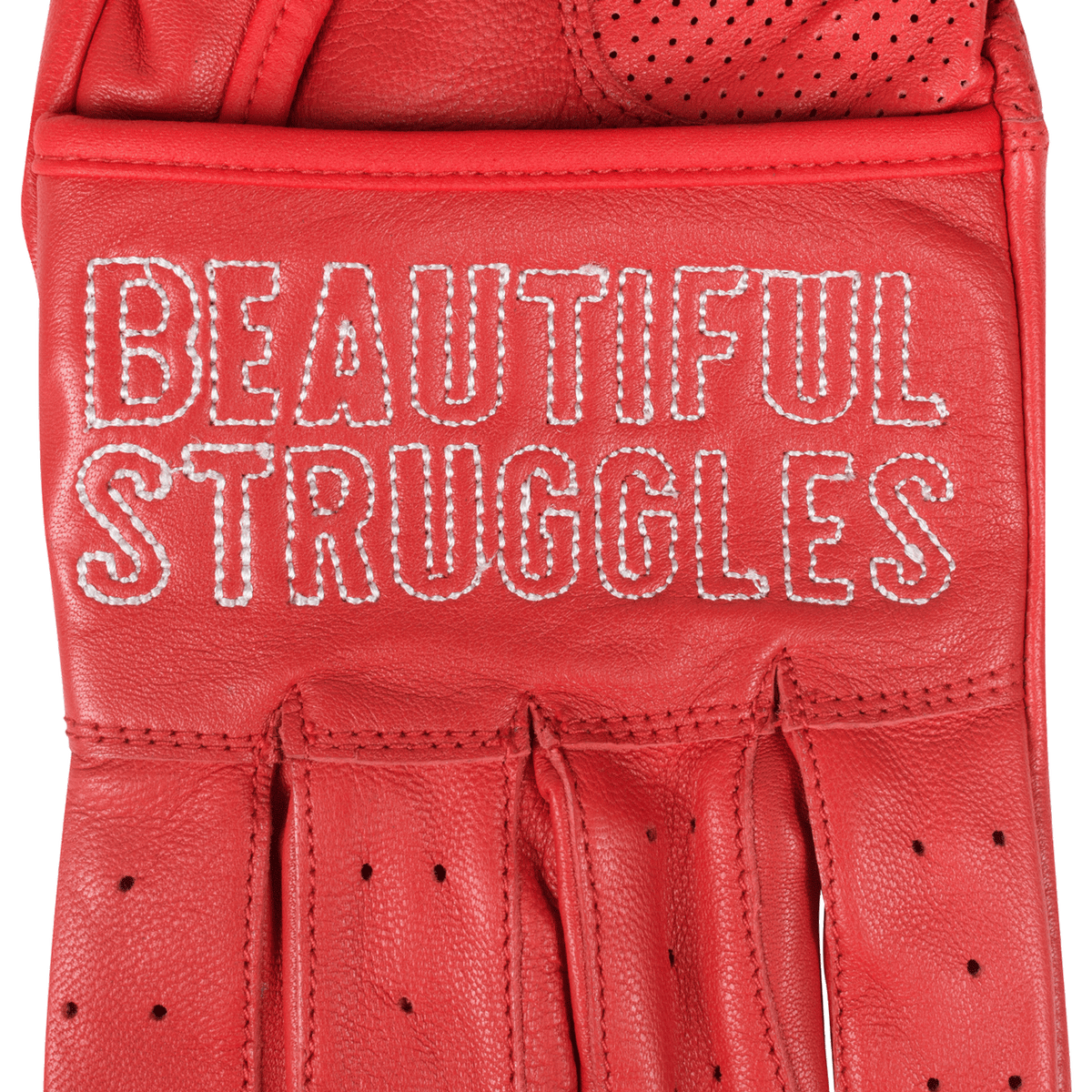 Leather Gloves Red