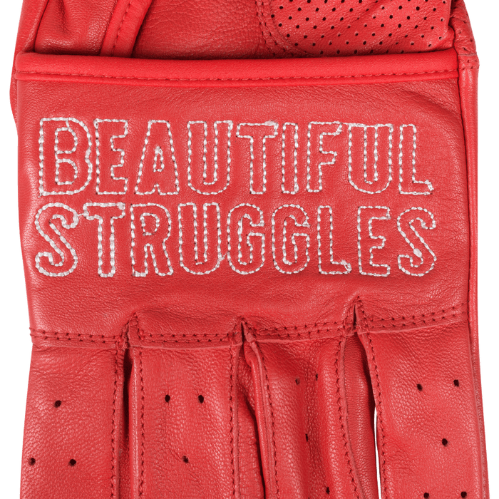 Leather Gloves Red