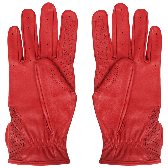 Leather Gloves Red