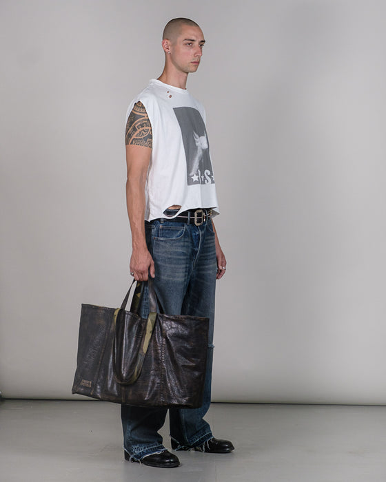 Reversible Leather Shopper