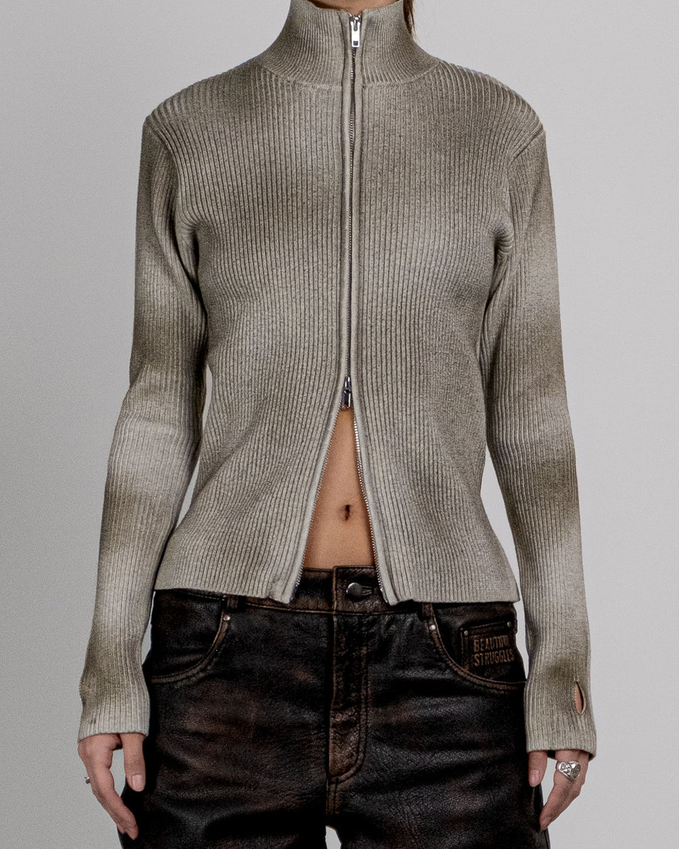 A Slim Knit Cardigan