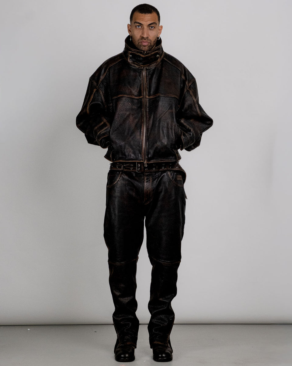 A Boxy Leather Jacket