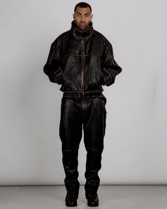 A Boxy Leather Jacket