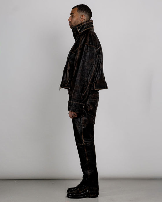 A Boxy Leather Jacket