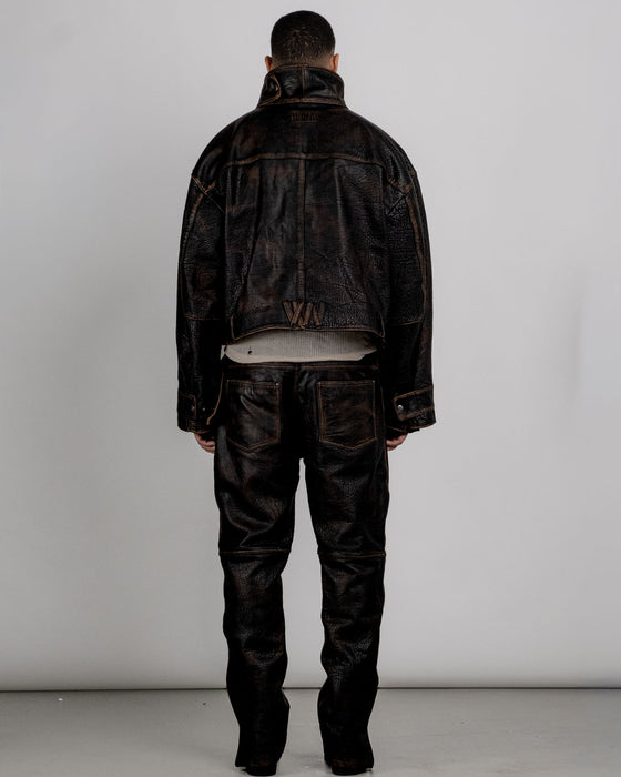 A Boxy Leather Jacket
