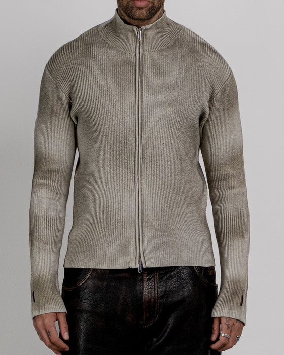 A Slim Knit Cardigan