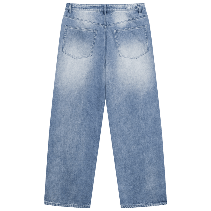 Wide Leg Denim Blue
