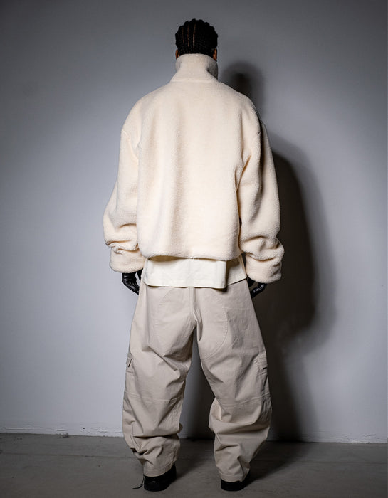 Nylon Cargo Pants Beige