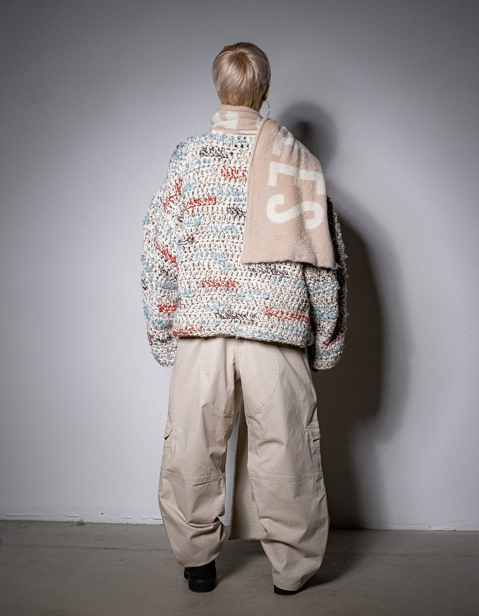 Nylon Cargo Pants Beige