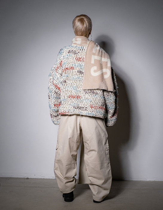 Nylon Cargo Pants Beige