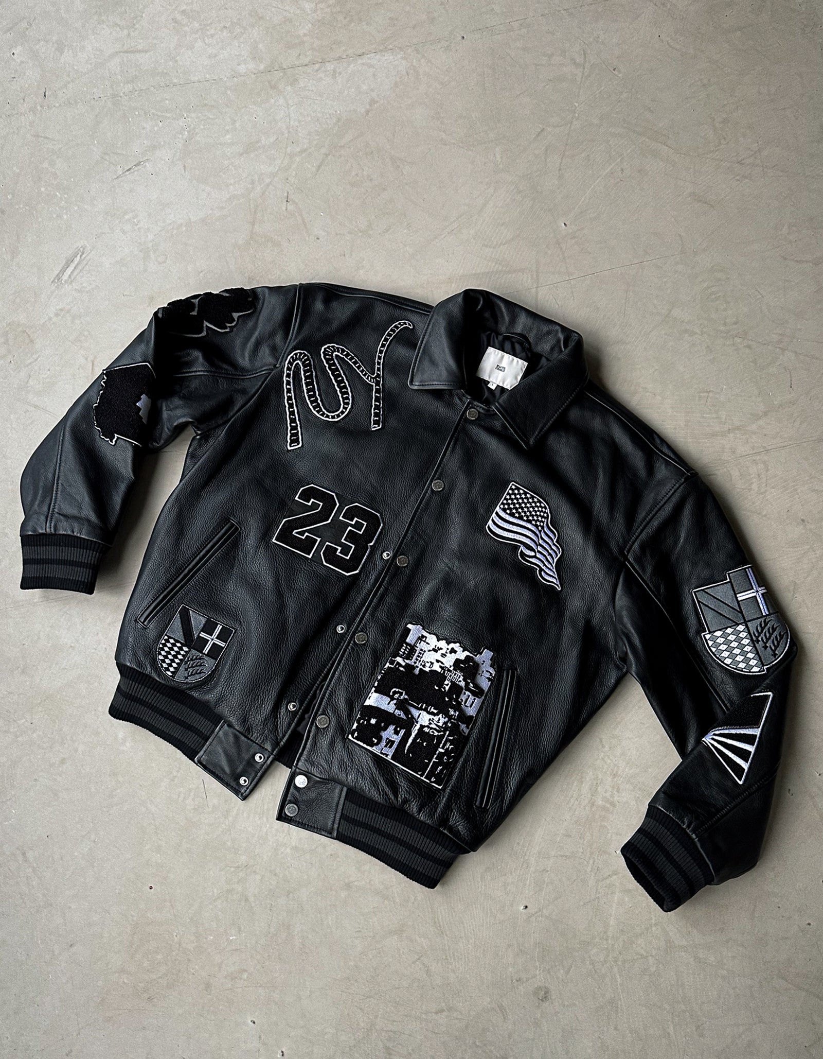 Leather Varsity Jacket Beautiful Struggles