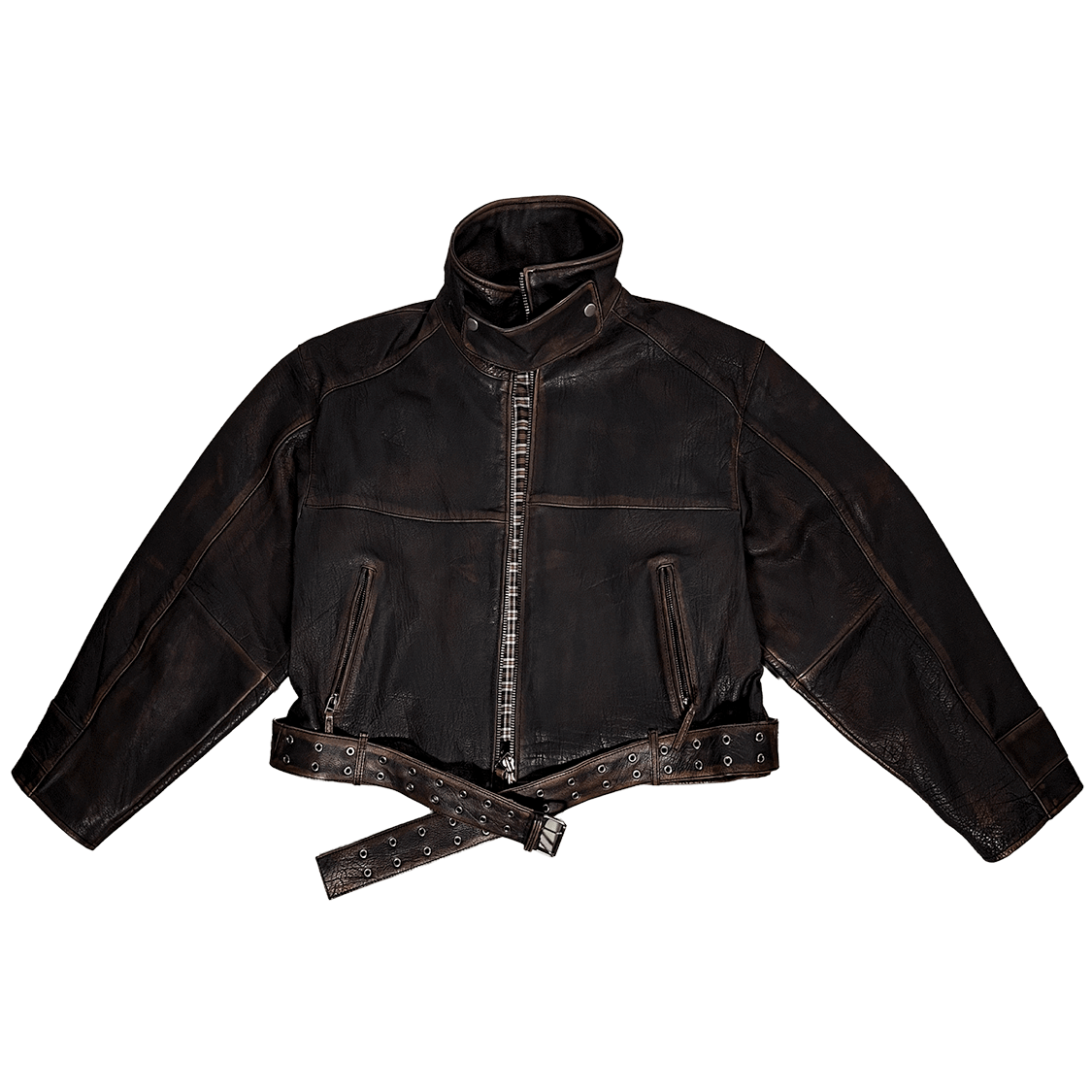 A Boxy Leather Jacket