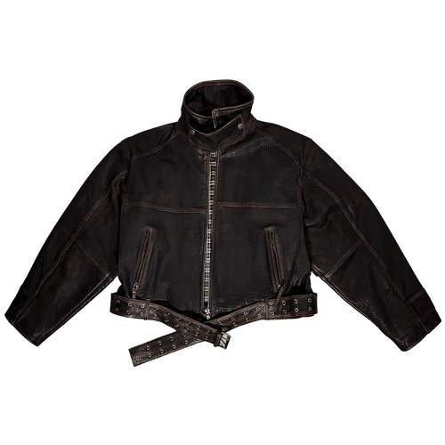A Boxy Leather Jacket