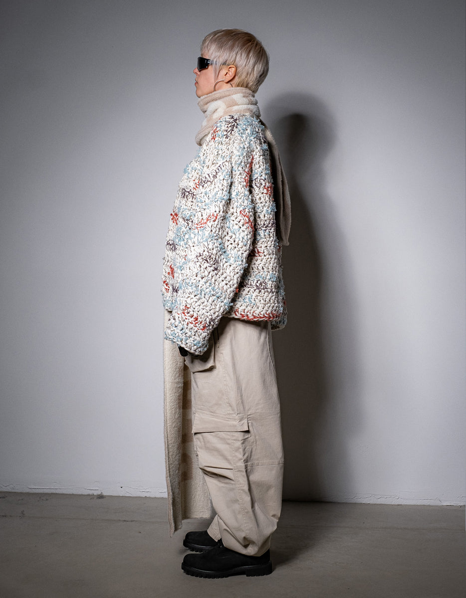 Nylon Cargo Pants Beige