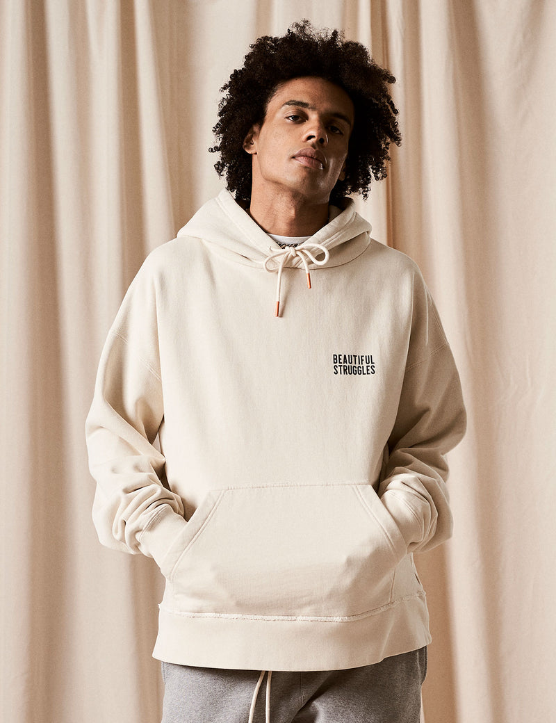 Hoodie "Logo" Creme