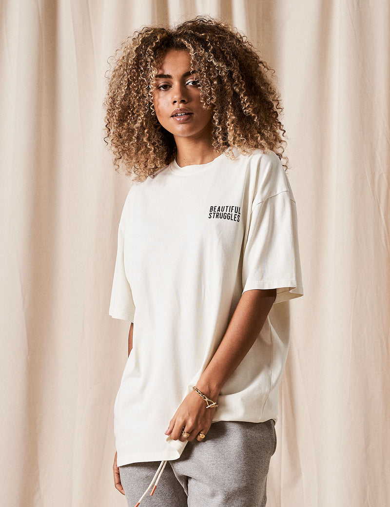 T-Shirt "Logo" Creme