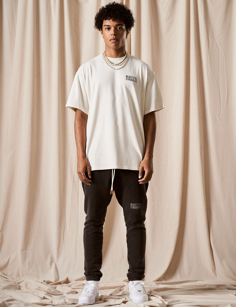T-Shirt "Logo" Creme