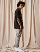 T-Shirt "Eagle Storm" Black Washed