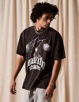 T-Shirt "Eagle Storm" Black Washed