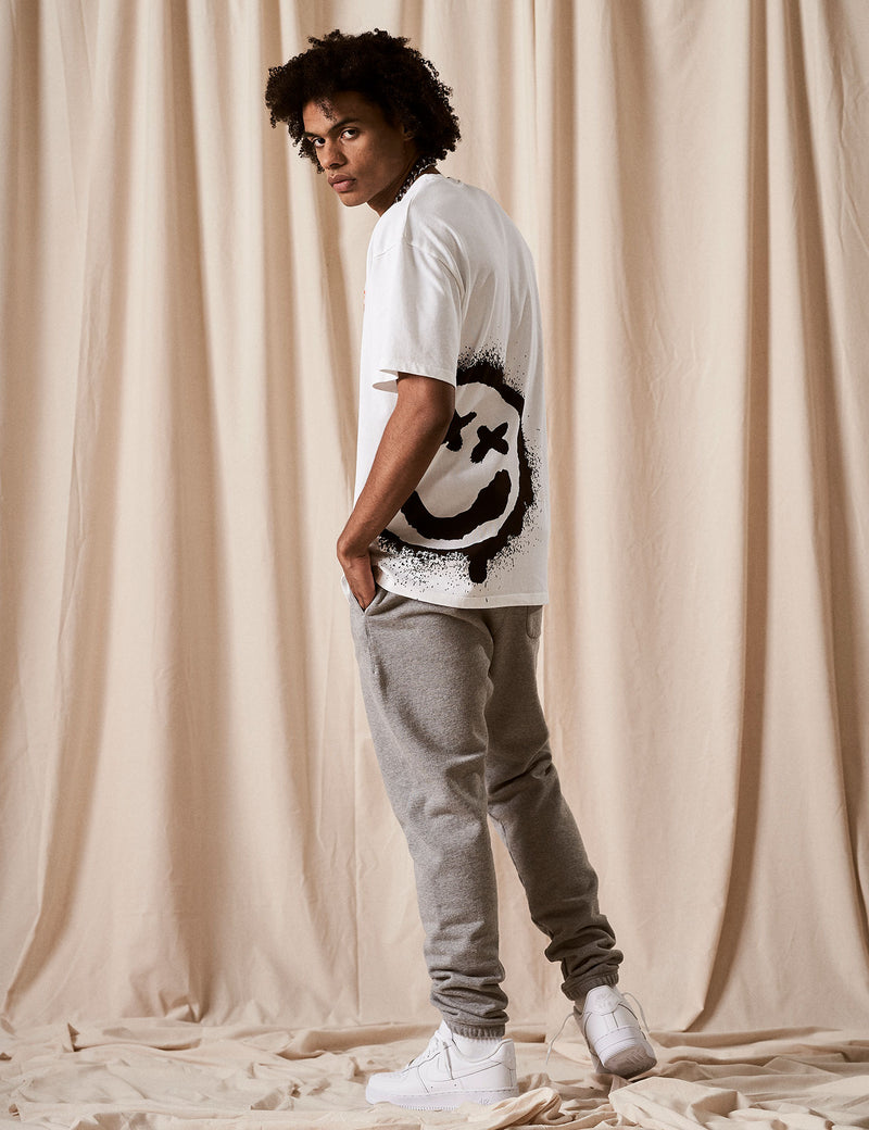 Sweatpant "Logo" Light Grey Melange