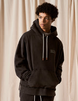 Hoodie "Logo" Black Washed