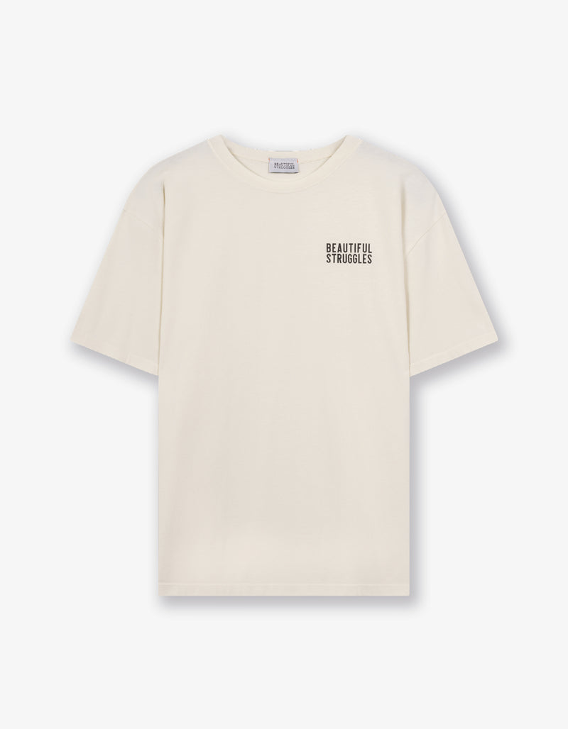 T-Shirt "Logo" Creme