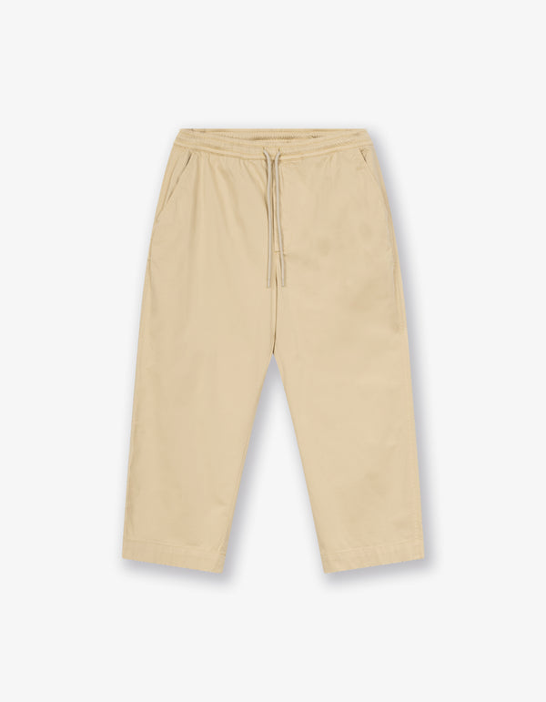Wide Leg Chino Beige