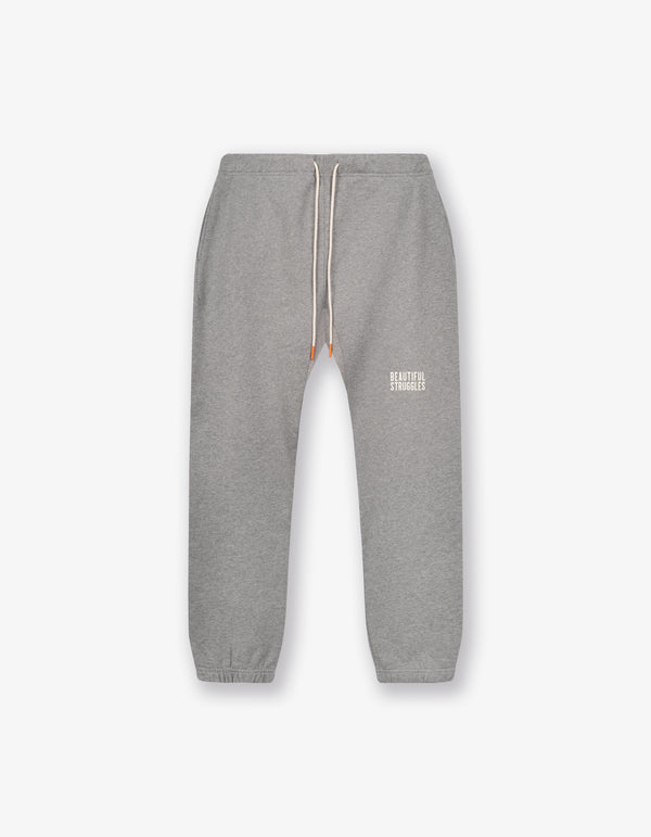 Sweatpant "Logo" Light Grey Melange