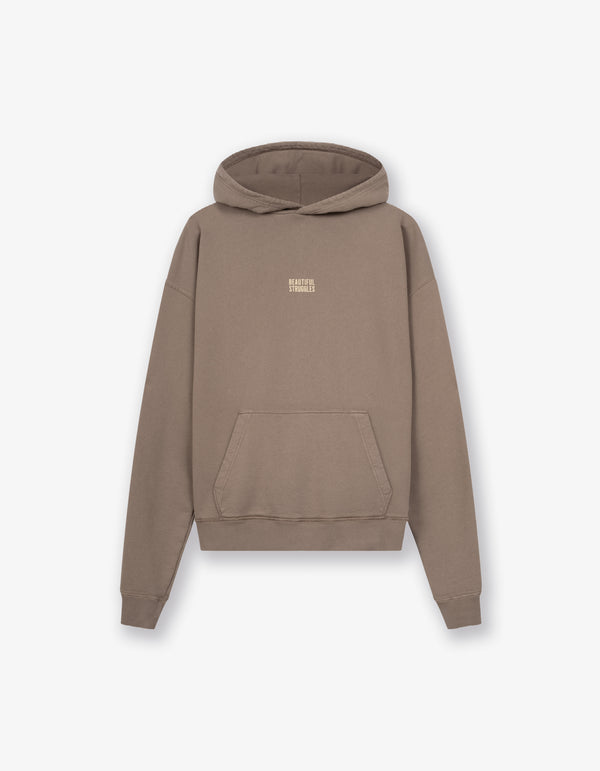 Hoodie "Small Logo" Taupe