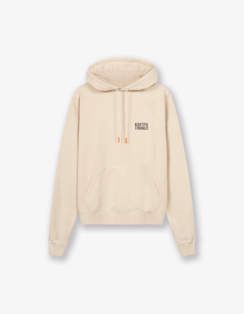 Hoodie "Logo" Creme