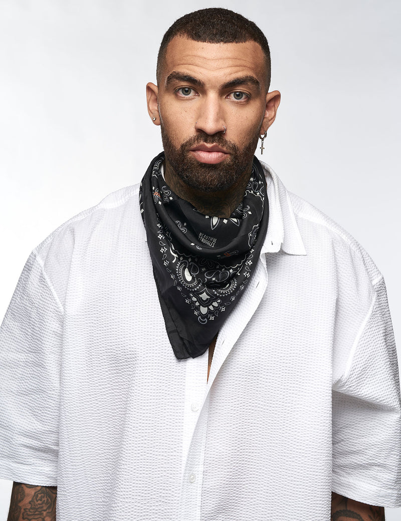 Silk Bandana Navy