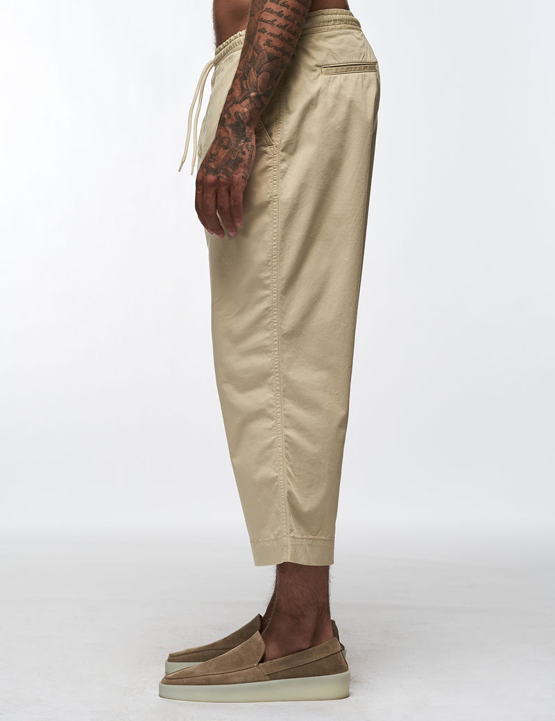 Wide Leg Chino Beige