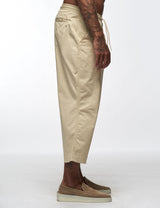Wide Leg Chino Beige