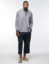 Wide Leg Chino Navy