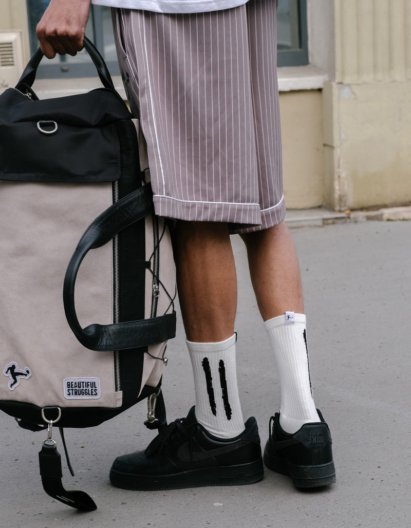 BS x Bundesliga Backpack / Sportsbag Beige & Black