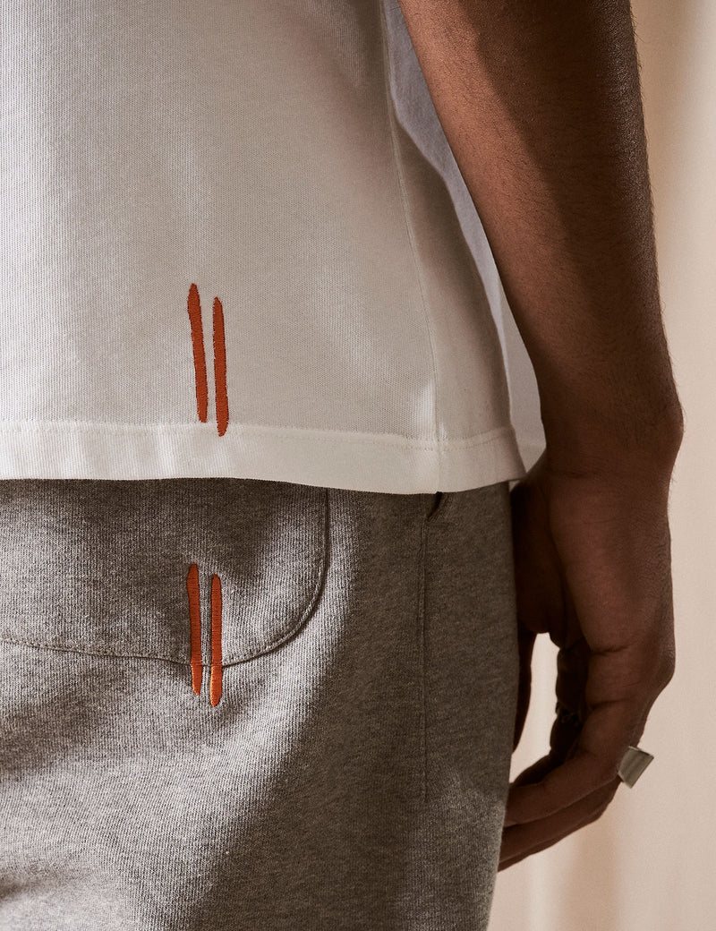 Sweatpant "Logo" Light Grey Melange