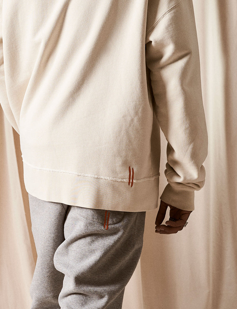 Hoodie "Logo" Creme