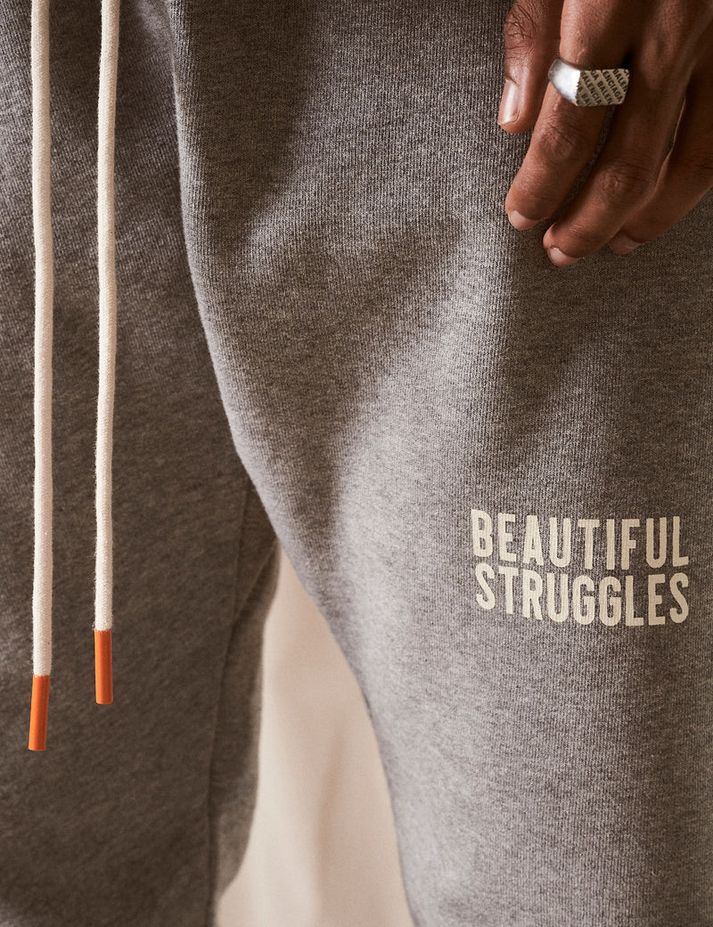 Sweatpant "Logo" Light Grey Melange