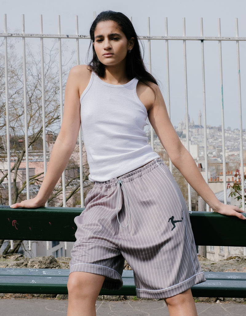 BS x Bundesliga Shorts Grey Striped
