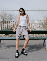 BS x Bundesliga Shorts Grey Striped
