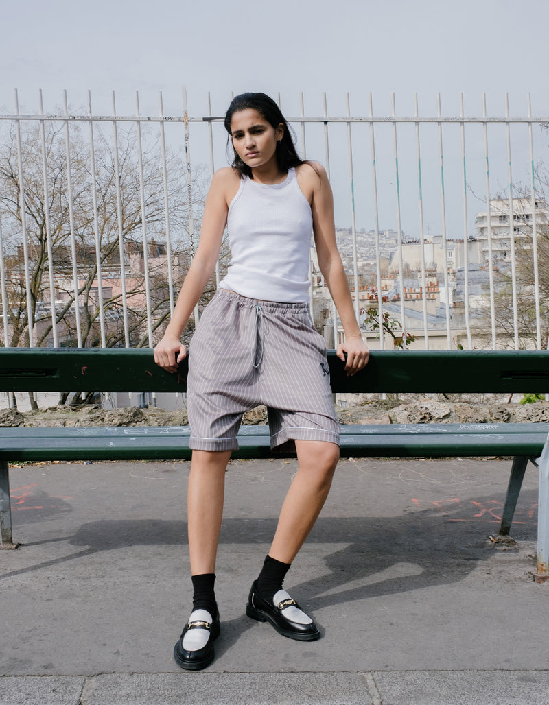 BS x Bundesliga Shorts Grey Striped
