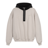 BS x Bundesliga Quarter Zip Hoodie Beige & Black