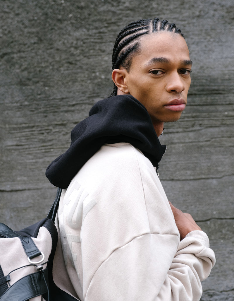 BS x Bundesliga Quarter Zip Hoodie Beige & Black